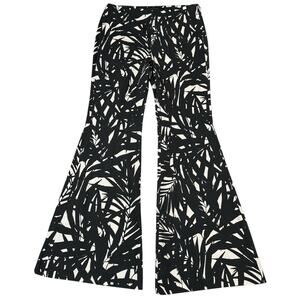 Nora Barth Flare Pants Statement Trouser Bold Black White IT 44 / Fits 30" Waist